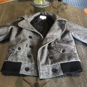 Filson Women's Grey Wool Bomber Jacket